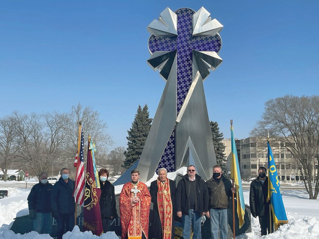 04 Group at the Monument to the Heavenly Brigade 2021 - Community Chronicle