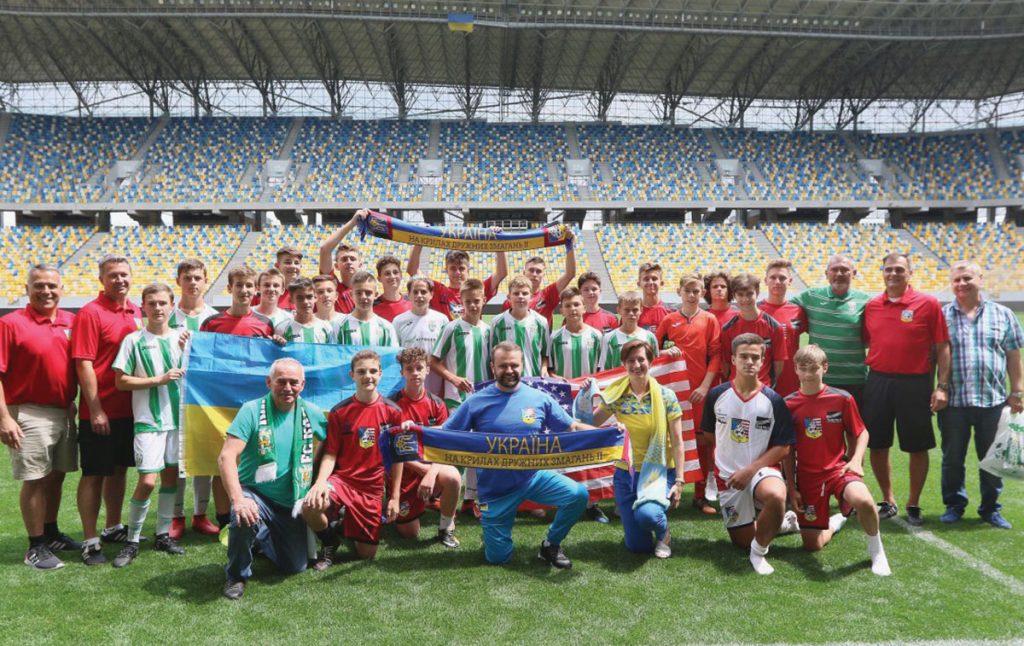 Arena Lviv with FC Karpaty and Olympic Comm after game - Reflections