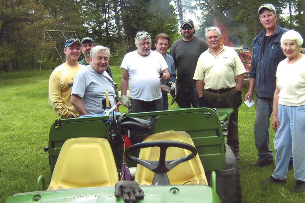BRIGHTON, Mich. – The spirit of Dibrova Day was in full evidence on May 16 when members of the Detroit District Committee of the Ukrainian National Association and the Dibrova Estate spent the day beautifying the grounds of Dibrova in preparation for the summer season. Seen above are some of the volunteers. – Alexander J. Serafyn
