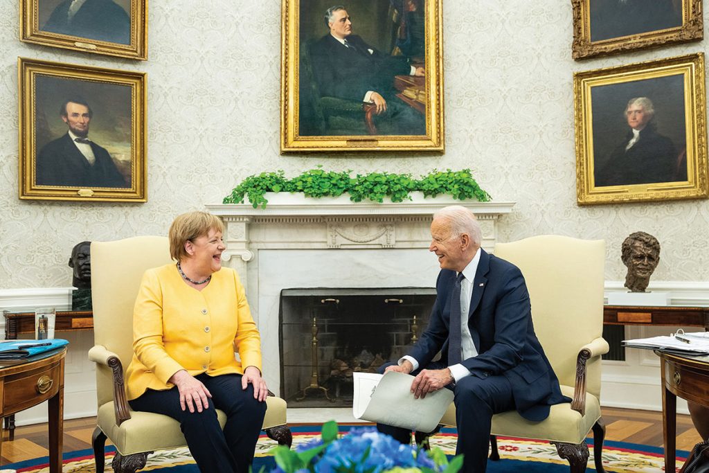 Merkel Biden July 16 WH - News