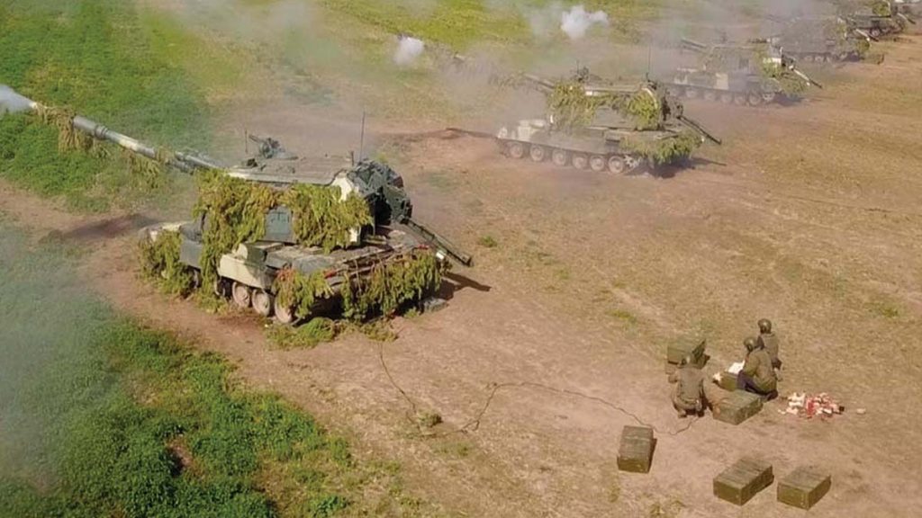 RU Belarus tanks Brest region - Ukraine