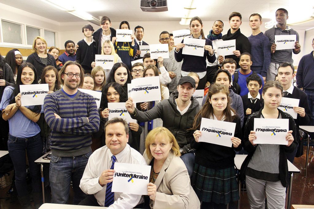 SGA students and faculty show their support for Ukraine - Community Chronicle