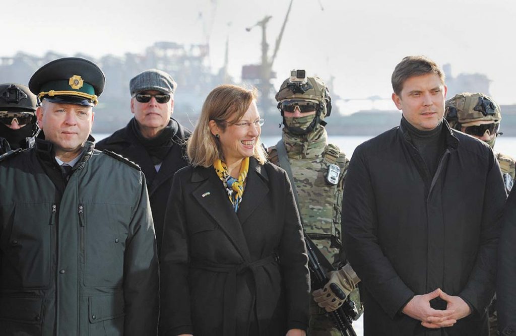 Maritime Guard of the State Border Guard Service of Ukrainian with Kristina Kvien