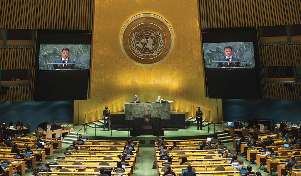 Ze 76th UN General Assembly - Ukraine