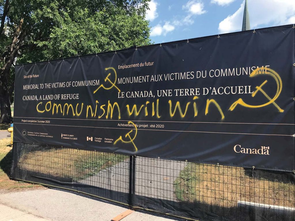 vandalism in Ottawa - Canada
